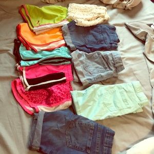 Kids Girl Shorts/Size 5/6 Ten pairs!!!!